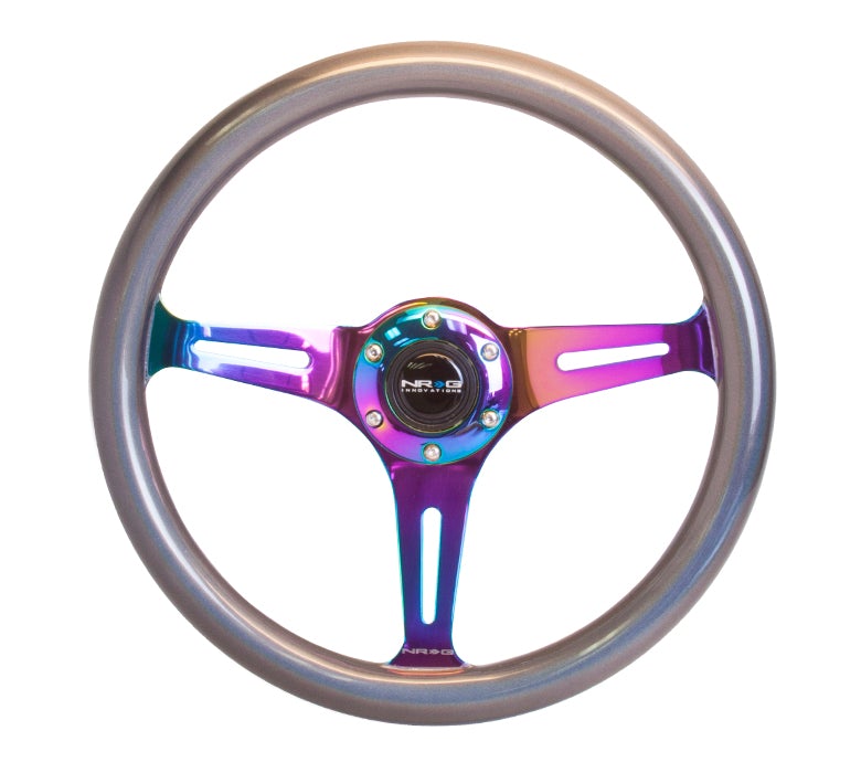 NRG 350Mm 1.5" Deep Dish Wood Grain Steering Wheel