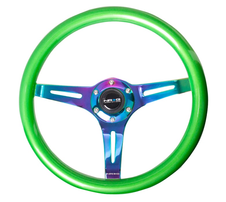 NRG 350Mm 1.5" Deep Dish Wood Grain Steering Wheel