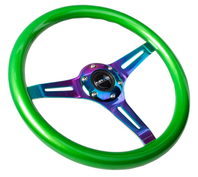 NRG 350Mm 1.5" Deep Dish Wood Grain Steering Wheel