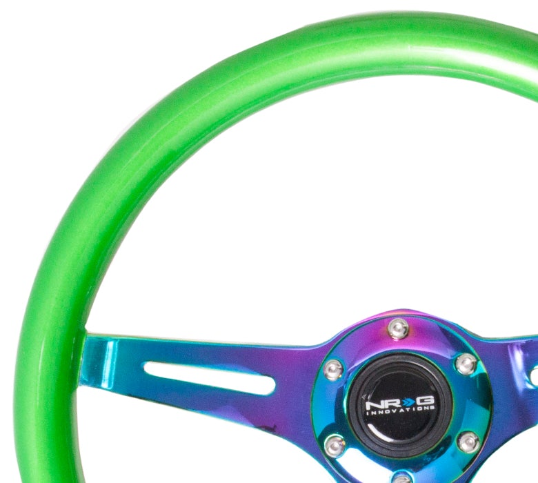 NRG 350Mm 1.5" Deep Dish Wood Grain Steering Wheel