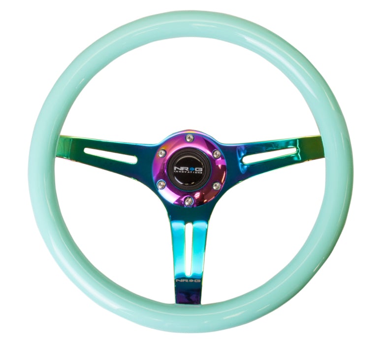 NRG 350Mm 1.5" Deep Dish Wood Grain Steering Wheel