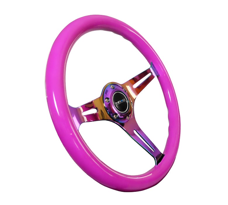 NRG 350Mm 1.5" Deep Dish Wood Grain Steering Wheel