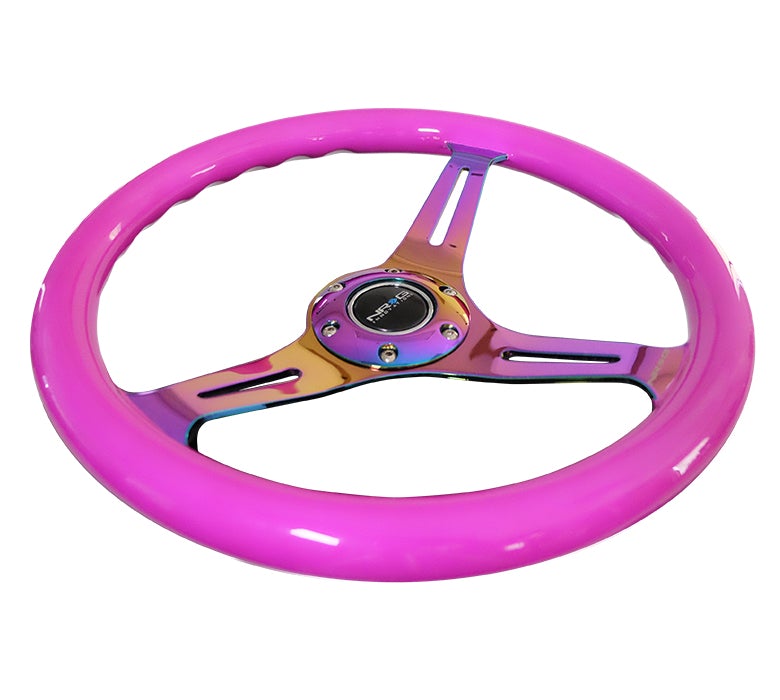 NRG 350Mm 1.5" Deep Dish Wood Grain Steering Wheel