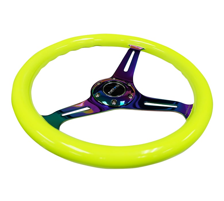 NRG 350Mm 1.5" Deep Dish Wood Grain Steering Wheel