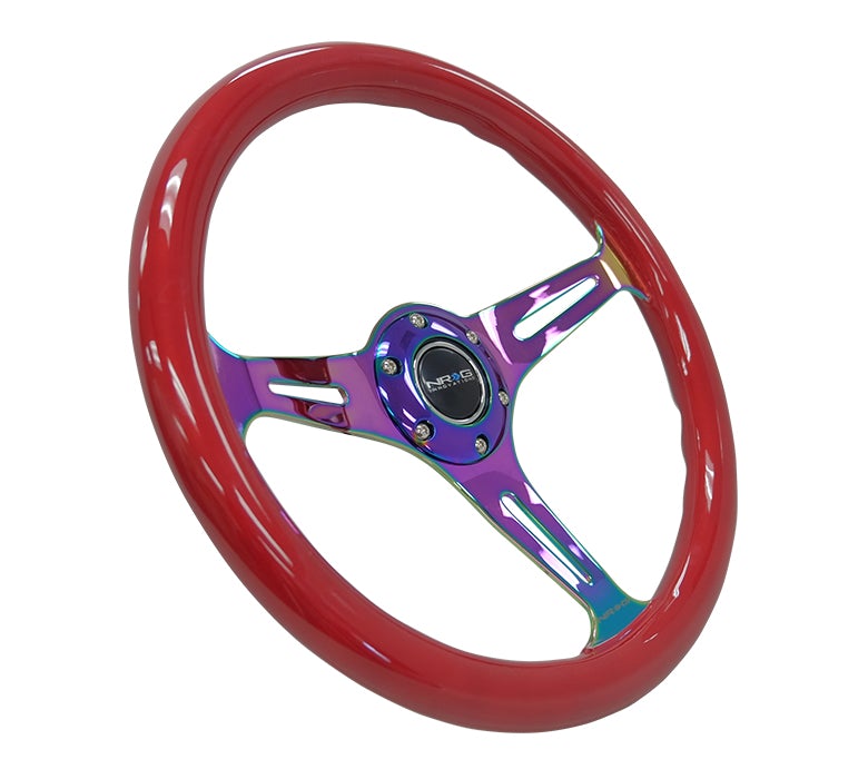 NRG 350Mm 1.5" Deep Dish Wood Grain Steering Wheel