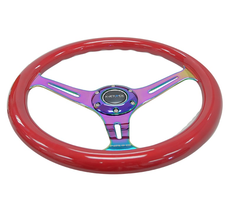 NRG 350Mm 1.5" Deep Dish Wood Grain Steering Wheel