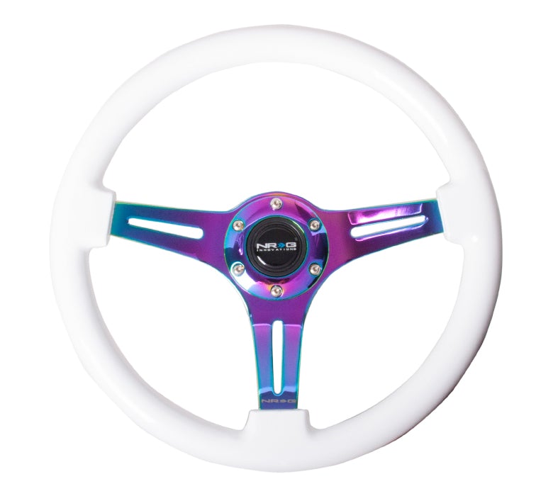 NRG 350Mm 1.5" Deep Dish Wood Grain Steering Wheel