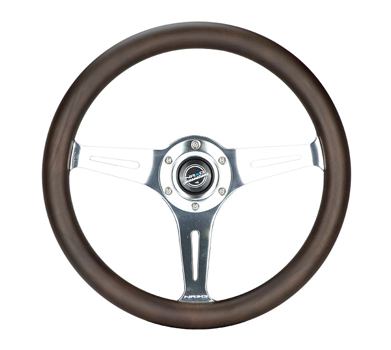 NRG 350Mm 1.5" Deep Dish Wood Grain Steering Wheel