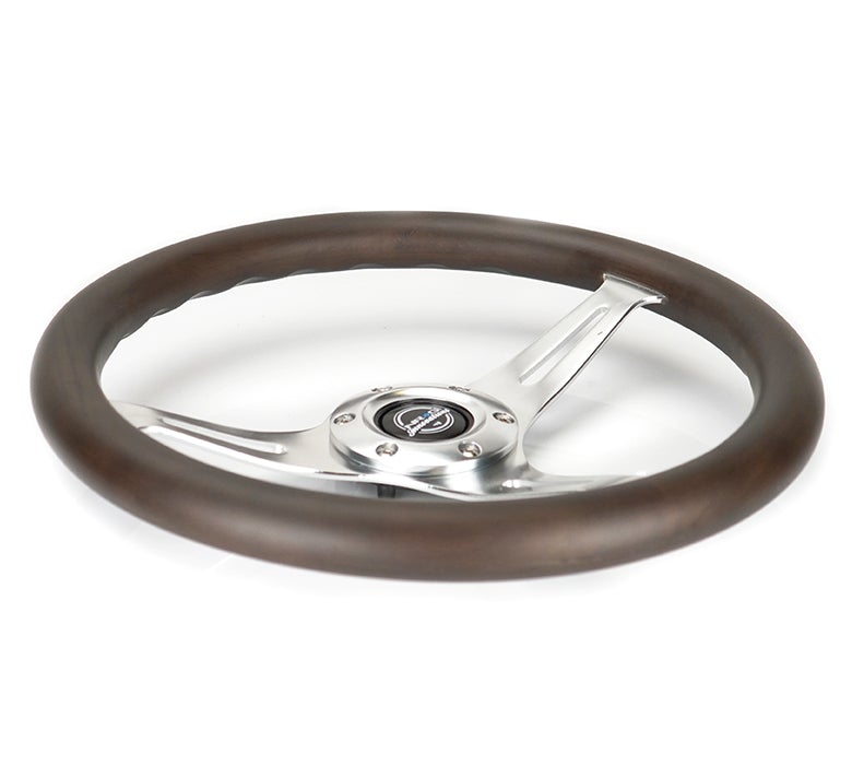 NRG 350Mm 1.5" Deep Dish Wood Grain Steering Wheel