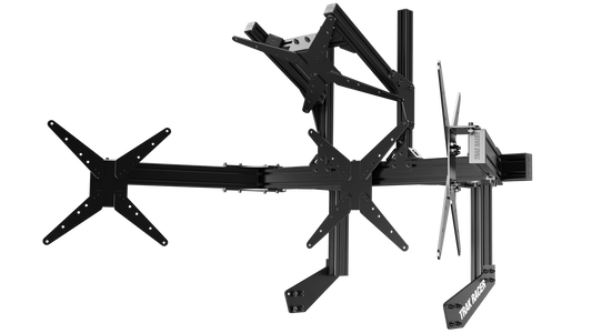 Trak Racer Cockpit-Mounted Quad Monitor Stand - up to 45" Displays