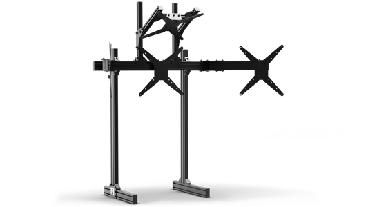 Trak Racer Freestanding Quad Monitor Stand - up to 45" Displays