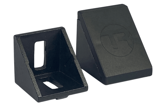 Trak Racer 40mm 8mm Slot Aluminium Corner Bracket & Cap
