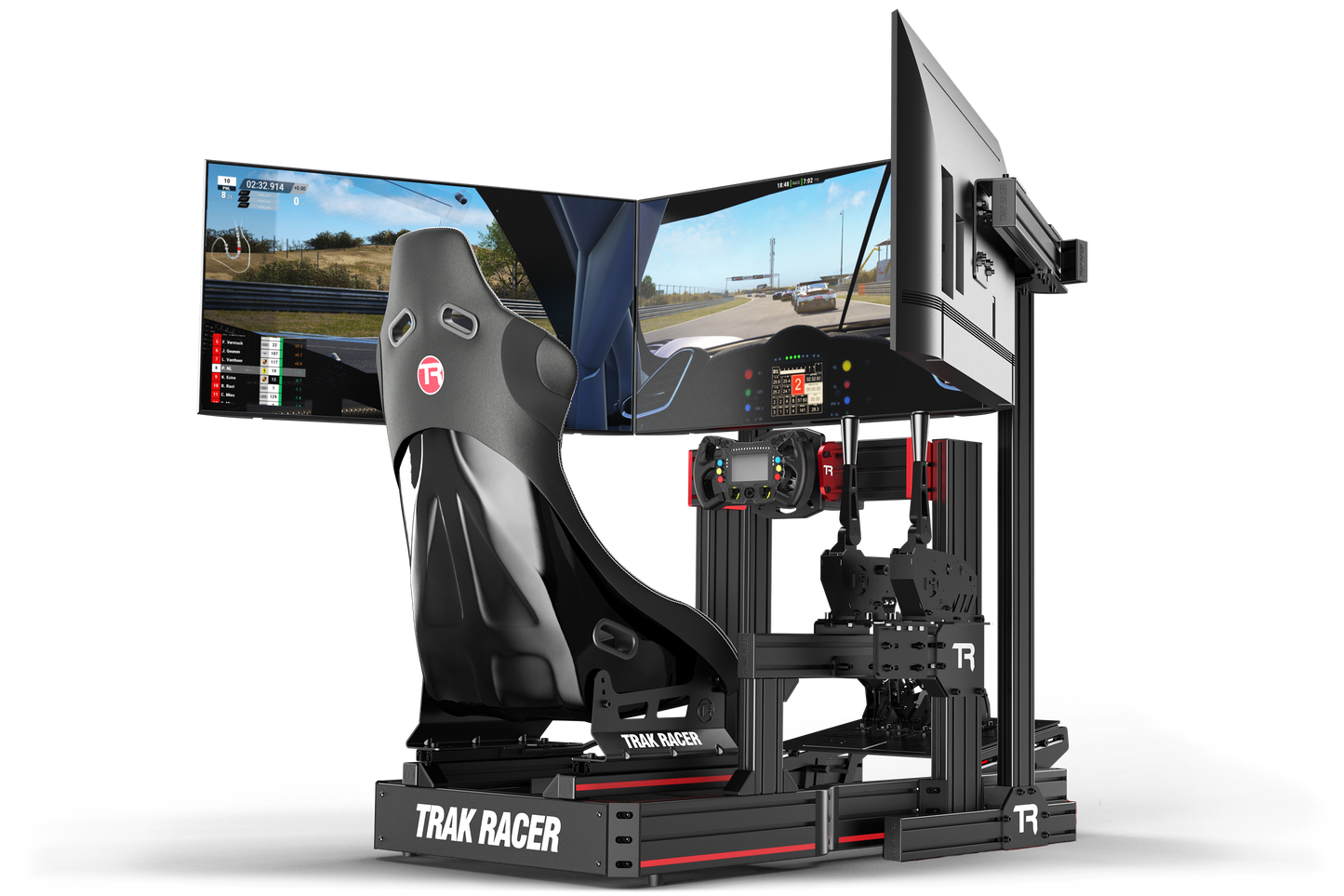 Trak Racer Freestanding Triple Monitor Stand - up to 45" Displays
