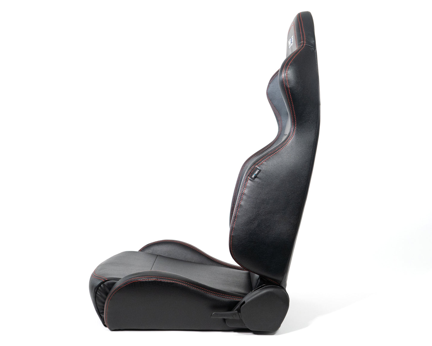 NRG Reclinable Racing Seat Red Stitching