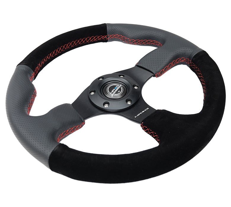 NRG Racing Steering Wheel Suede