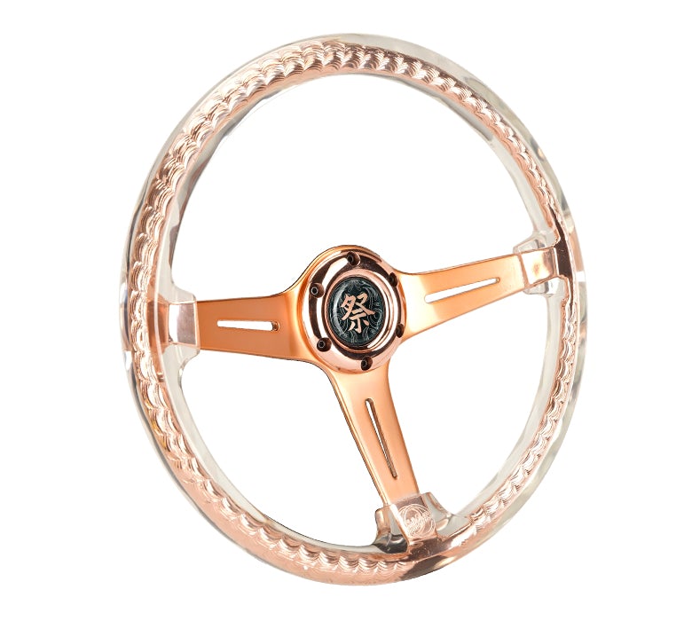 NRG Matsuri Acrylic Steering Wheel Rose Gold