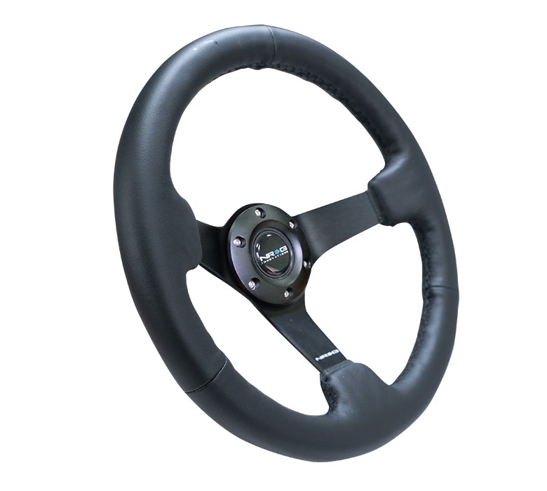 NRG 330Mm Deep Dish Steering Wheel Leather