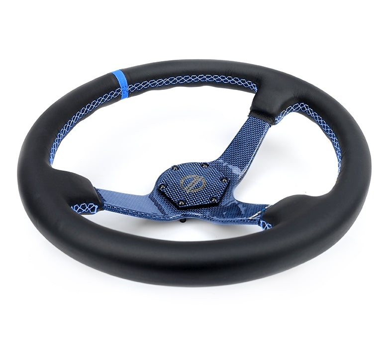 NRG Carbon Fiber Colored Steering Wheel 350Mm Deep Dish