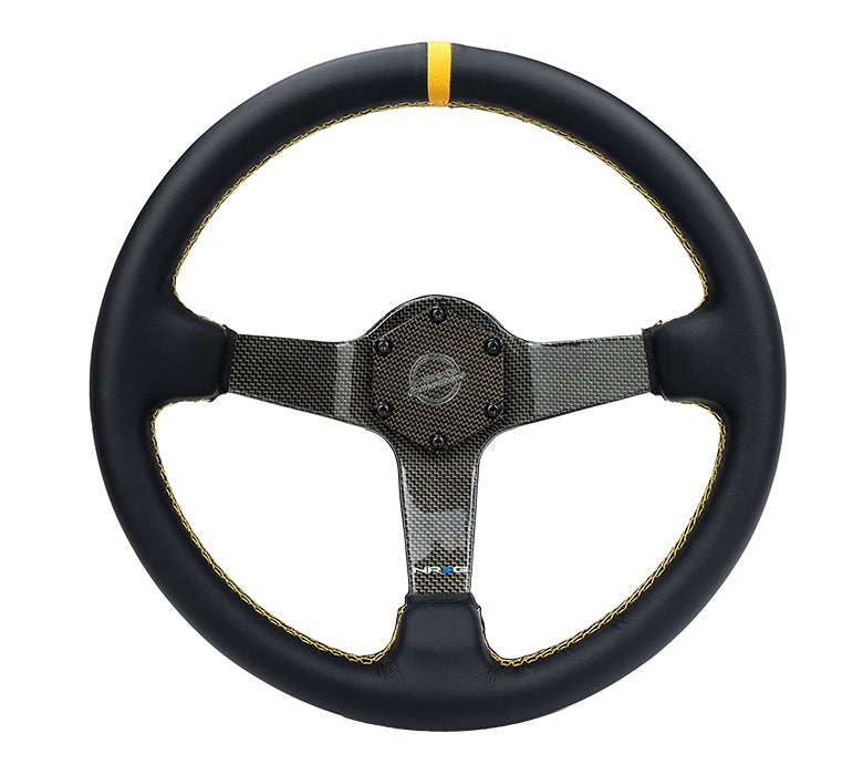 NRG Carbon Fiber Colored Steering Wheel 350Mm Deep Dish