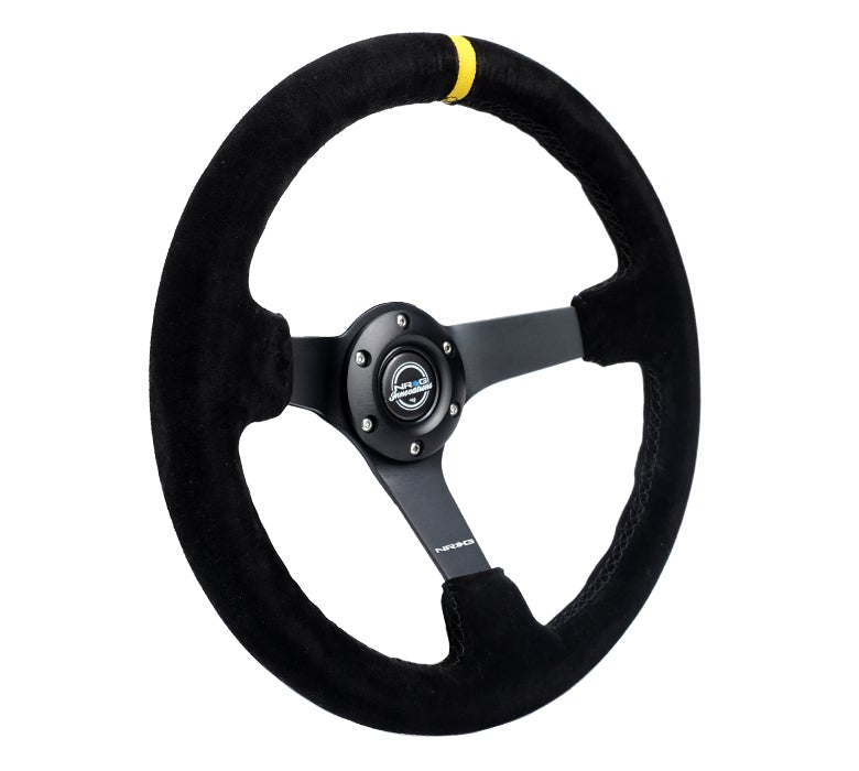 NRG 350Mm Deep Dish Steering Wheel Suede