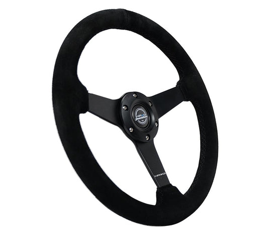 NRG 350Mm Flat Steering Wheel Suede