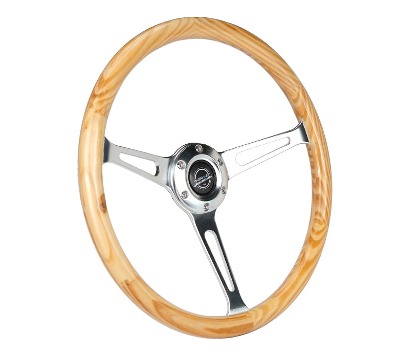 NRG Classic Light Woodgrain Steering Wheel