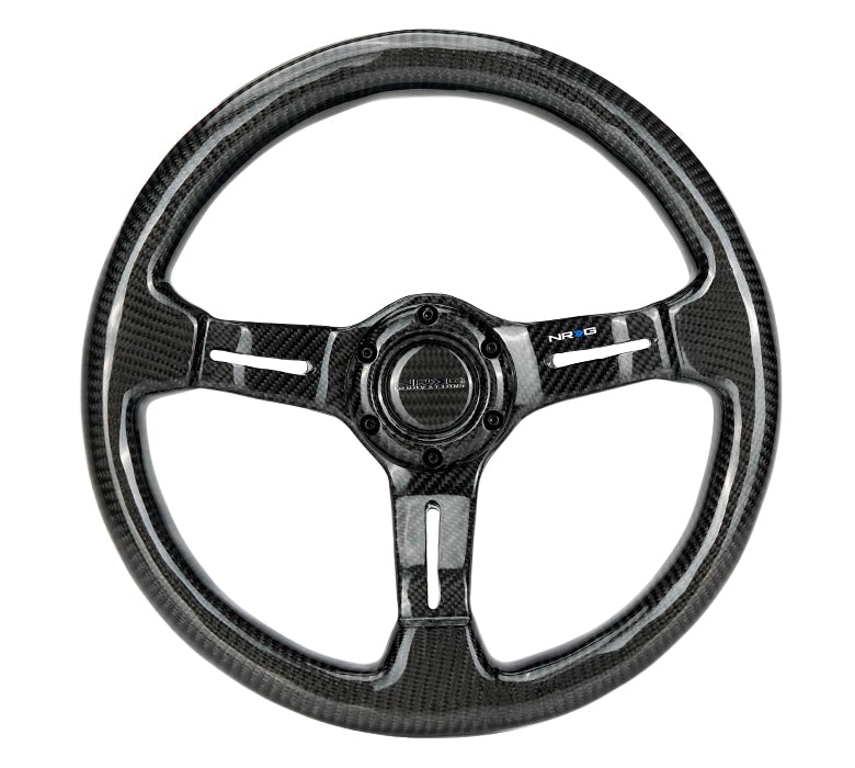 NRG Carbon Fiber Steering Wheel 1.5" Deep Dish