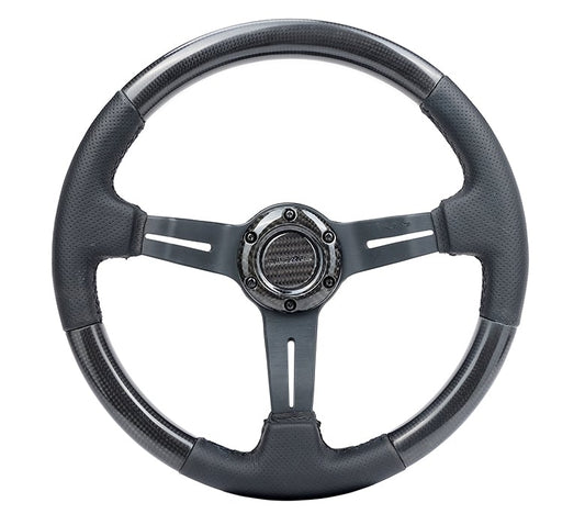 NRG Carbon Fiber Steering Wheel 1.5" Deep Dish