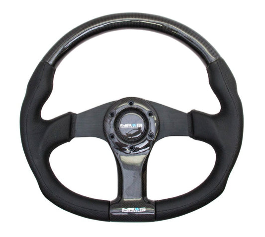 NRG Carbon Fiber Steering Wheel Oval Shape