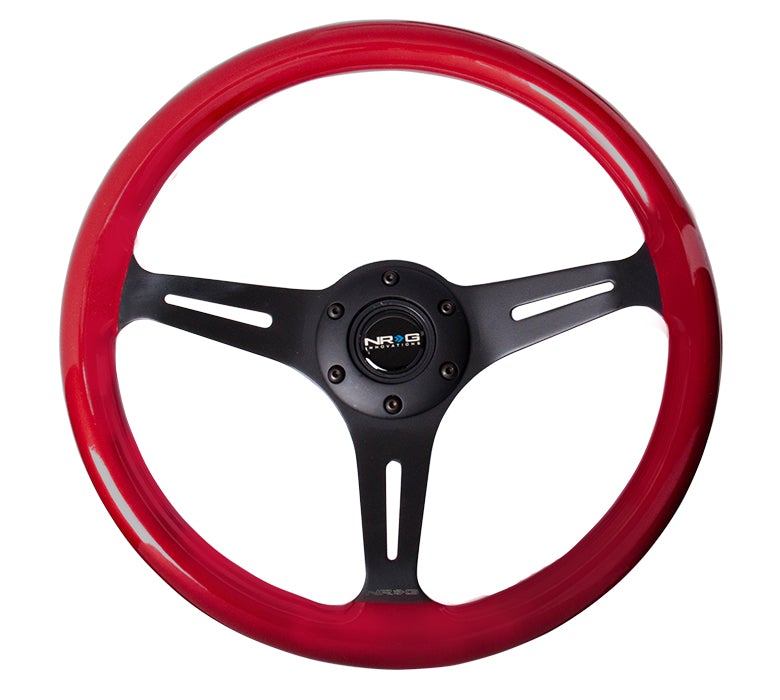 NRG 350Mm 1.5" Deep Dish Wood Grain Steering Wheel