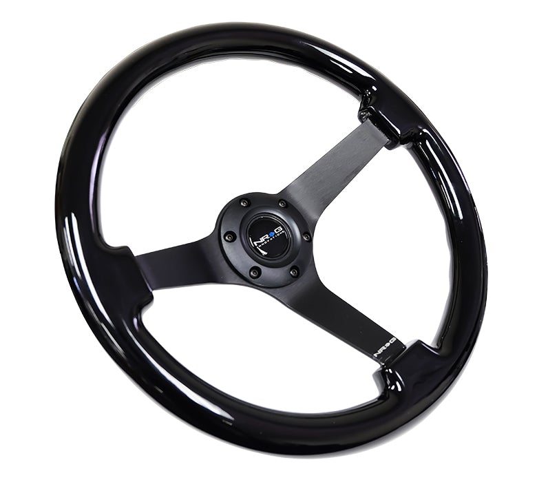 NRG 350Mm 3" Deep Dish Wood Grain Steering Wheel