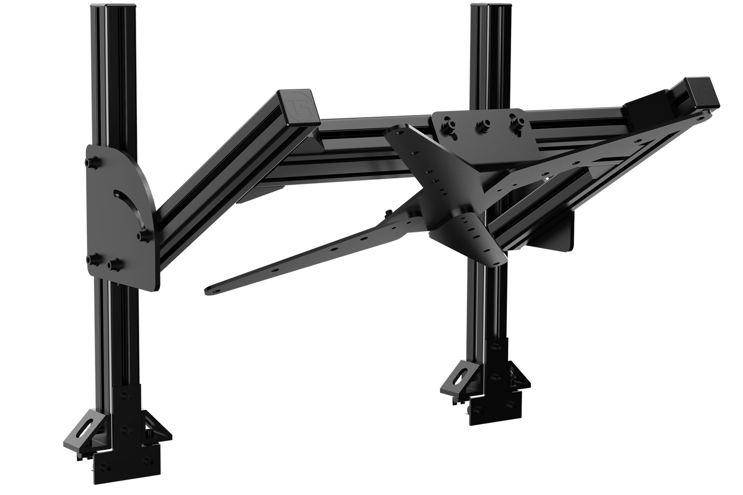 Trak Racer Aluminium Quad Monitor Stand Add-On with VESA Mount