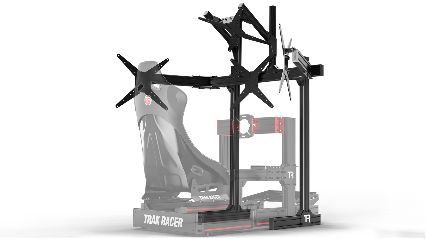 Trak Racer Freestanding Quad Monitor Stand - up to 45" Displays
