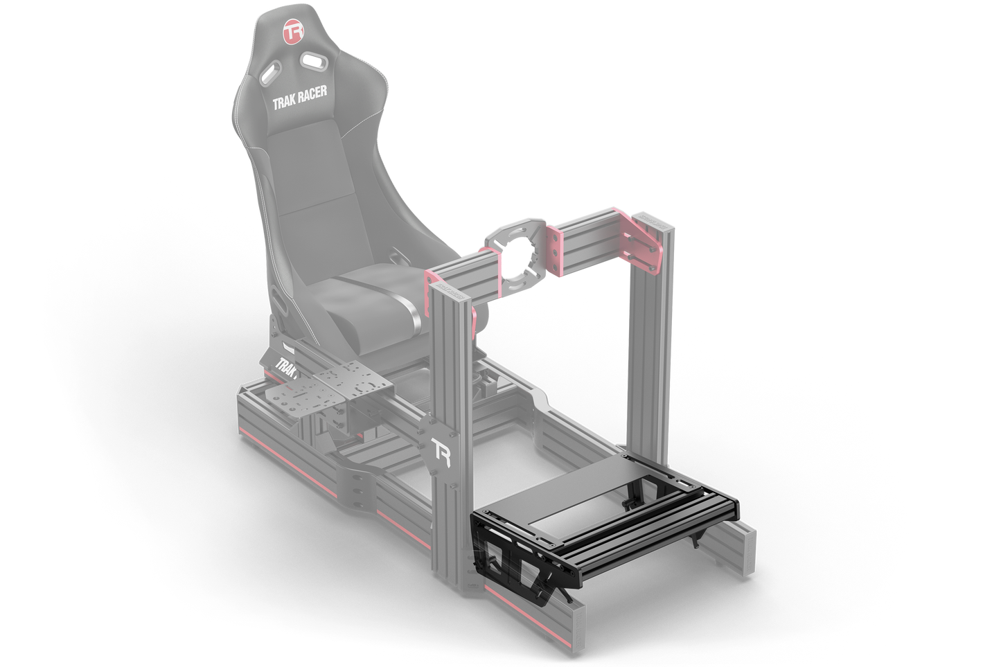 Trak Racer TR-One Adjustable Gen2 Pedal Mounting System including Mounting Profile and Heel Rest