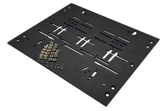 Trak Racer Pre-drilled Pedal Plate for use with Pedal Side Plates TR160-PEDALUP3, SP-TR80-OPNB and TR80-INVPED